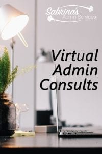 Virtual Admin Consults from Sabrina's Admin Services