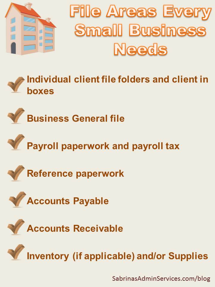 File areas every small business needs