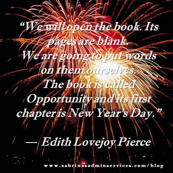 new years day quote by Edith Lovejoy Pierce