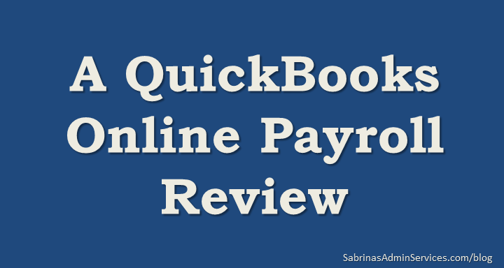 A QuickBooks Online Payroll Review
