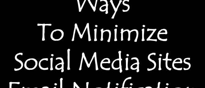 minimize social media notifications