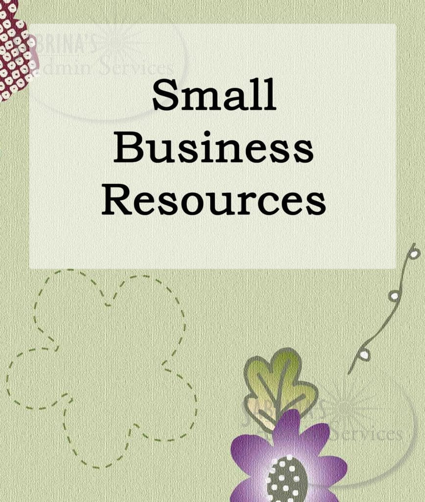 Small Business Resources | Sabrina's Admin Services