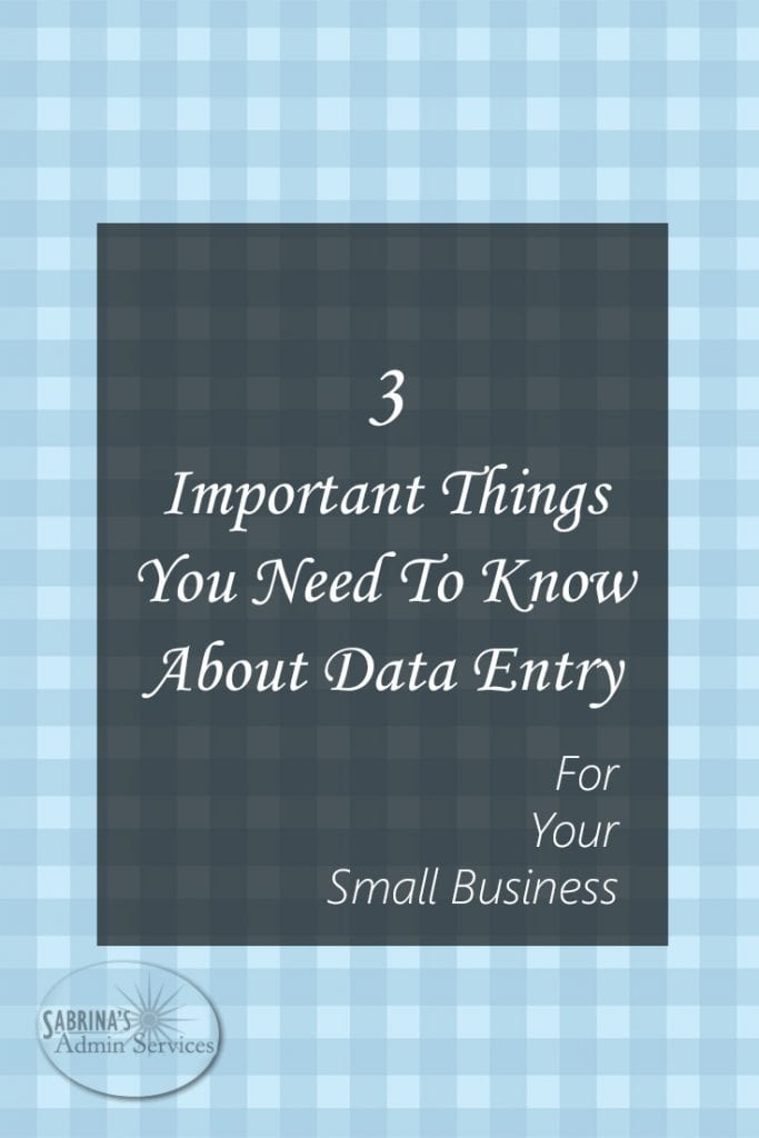 3 Important Things You Need To Know About Data Entry