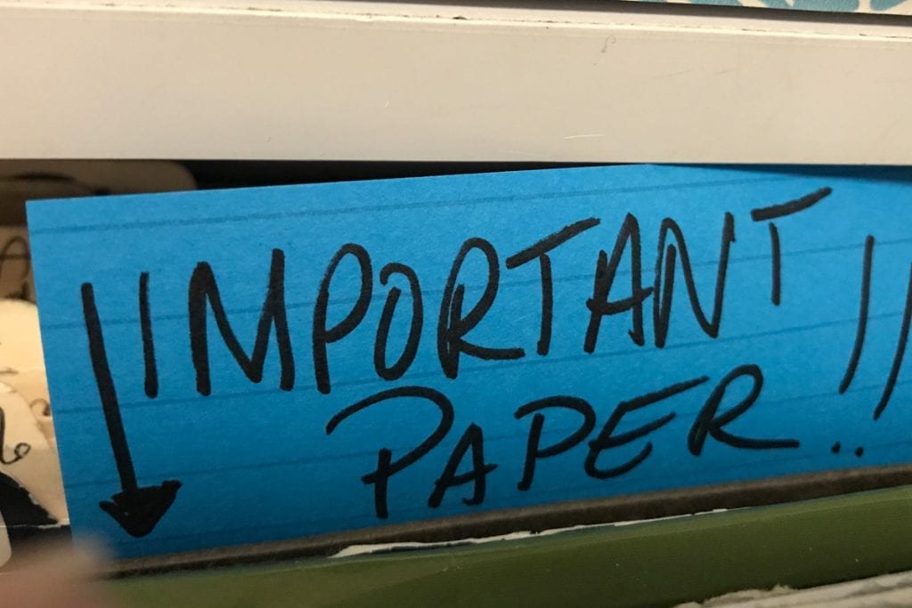 important paper note