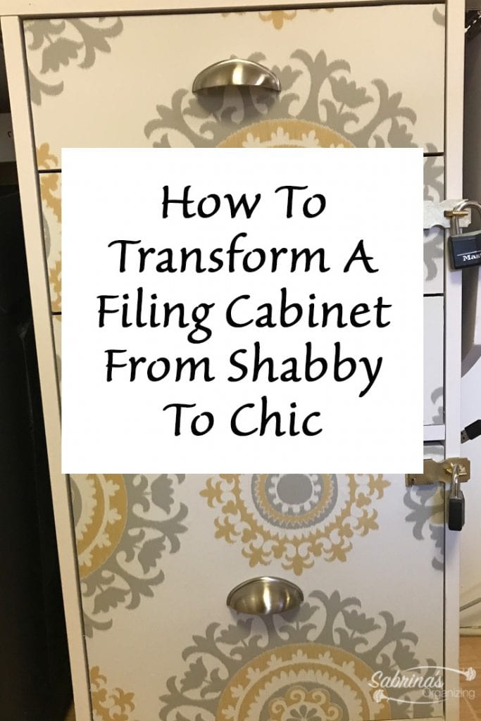 How to transform a filing cabinet from shabby to chic