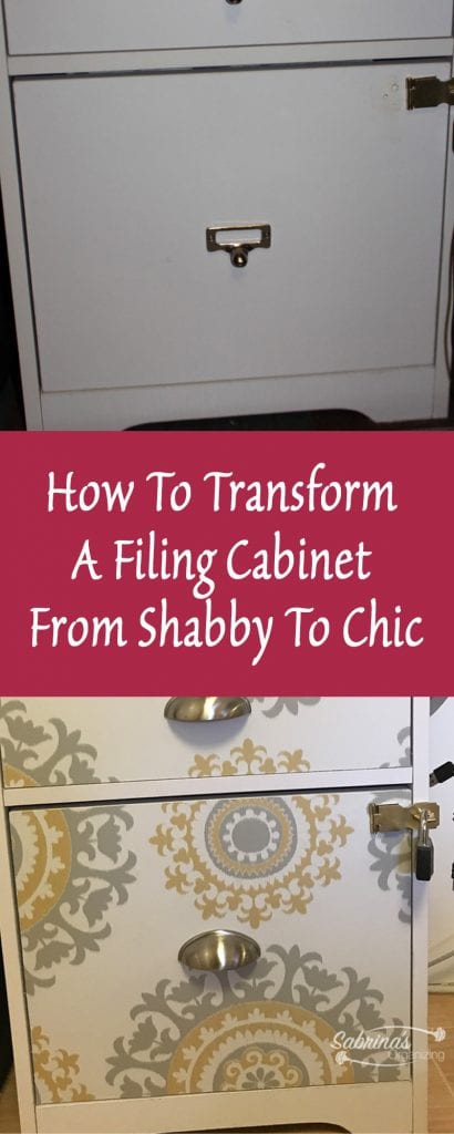 How to transform a filing cabinet from shabby to chic