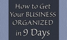 How to get your business organized in 9 Days