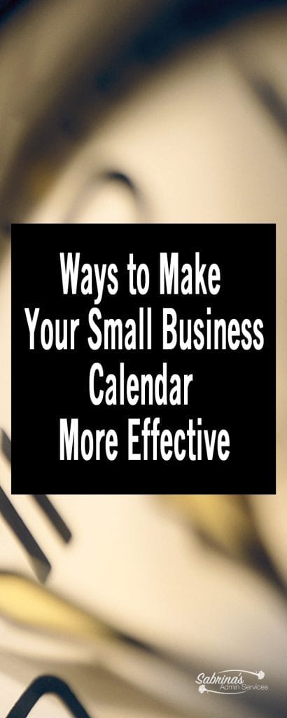 Ways to Make Your Small Business Calendar More Effective