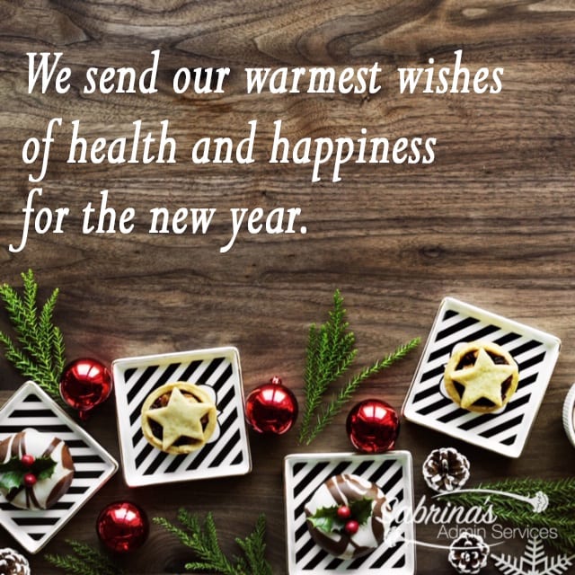 We send our warmest wishes of health and happiness for the new year.