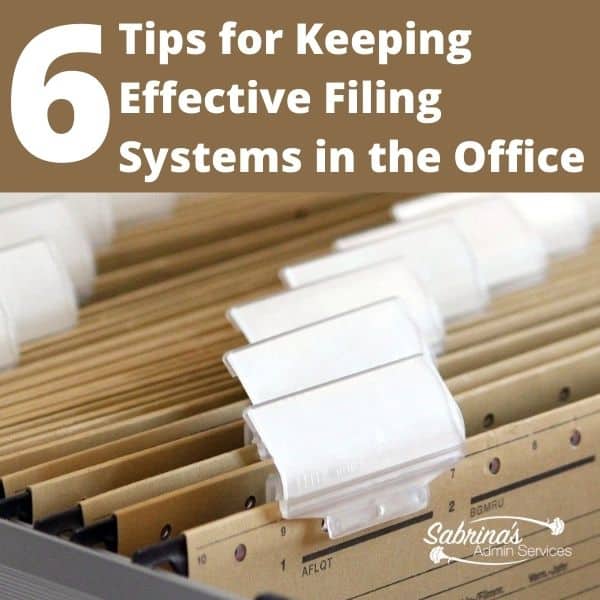 Tips for Keeping Effective Filing Systems in the Office - square image