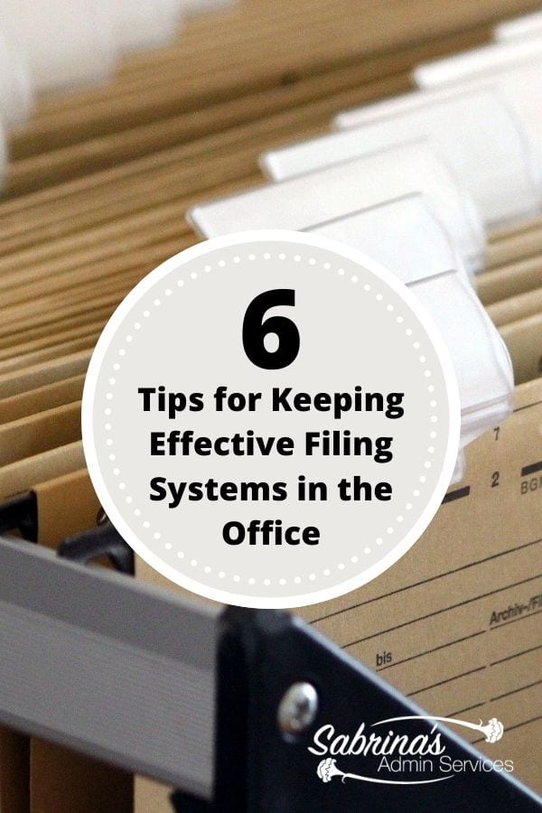 Tips for Keeping Effective Filing Systems in the Office - featured image