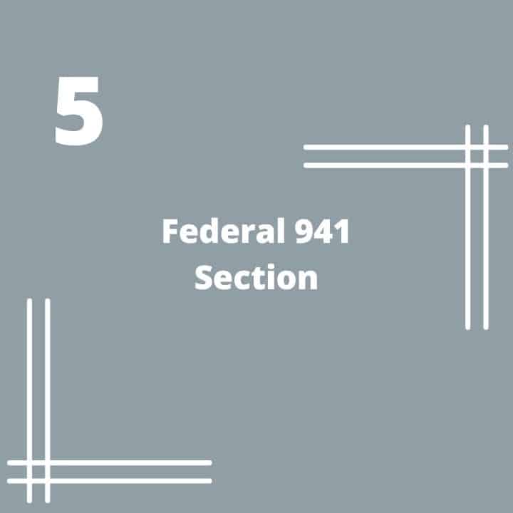 Federal 941 Section