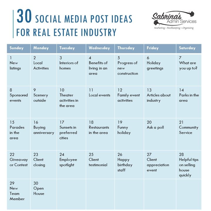 30 Enticing Real Estate Social Media Post Ideas Sabrina s Admin Services