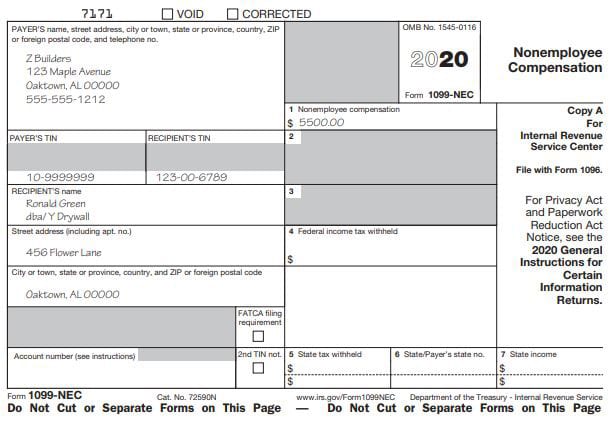 What is the 1099-NEC form? - Sabrinas Admin Services