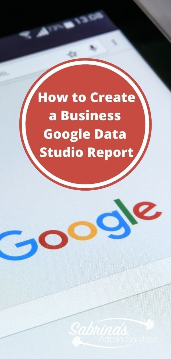 How to create a Business Google Data Studio Report long image
