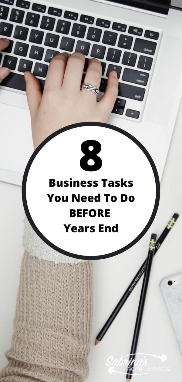 8 Business tasks you need to do before years end - long image