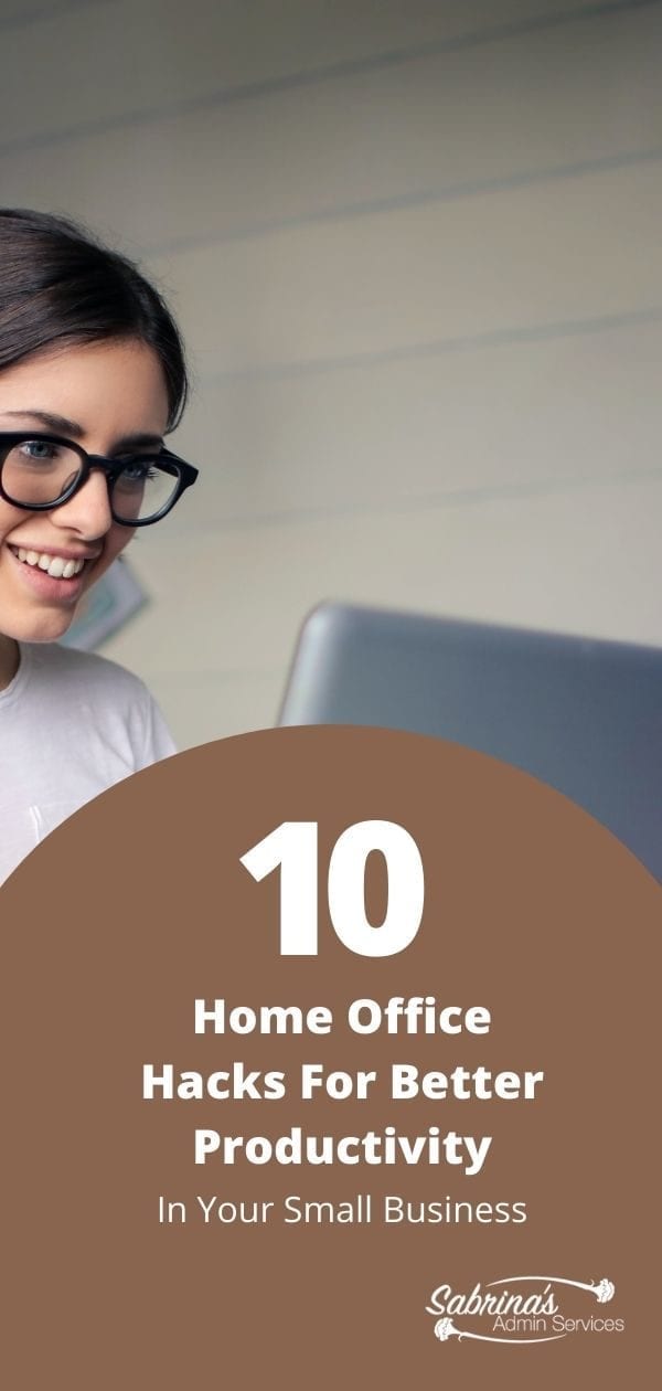 10 Home Office Hacks for better productivity in your small business - long image