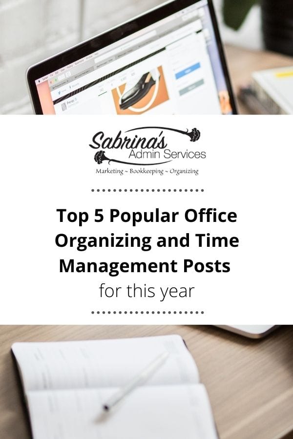 The Top 5 Popular Office Organizing and Time Management Posts for this year - feature image