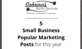 Top 5 small business popular marketing posts for this year - featured image