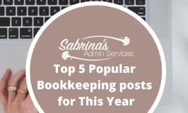 Top 5 Popular Bookkeeping Post for this year- featured image