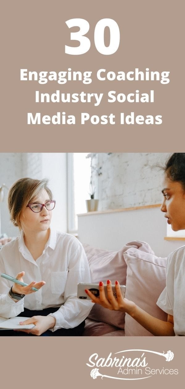 30 Engaging Coaching Industry Social Media Post Ideas - long image