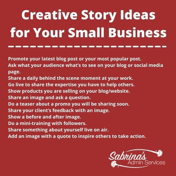 Creative Stories Ideas for Your Small Business