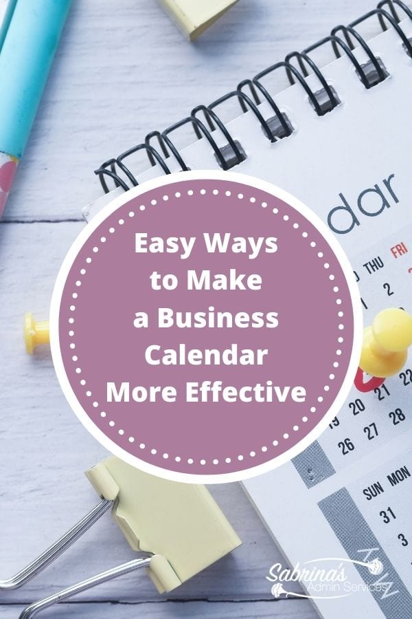 Easy Ways to Make a Business Calendar More Effective - featured image