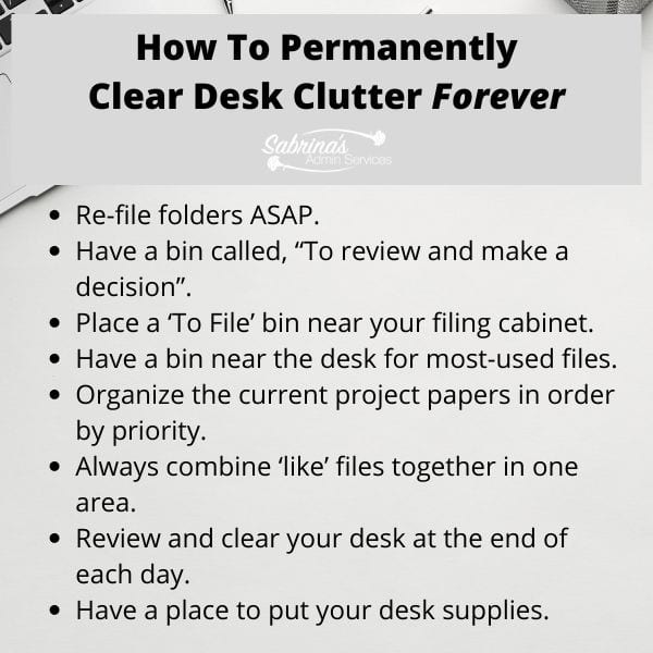 8 Ways to Keep Your Desk Clear of Clutter Forever