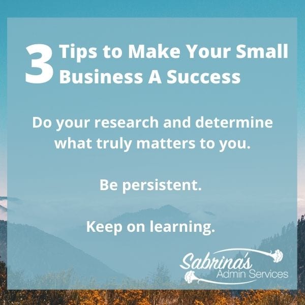 3 Tips to Make Your Small Business a Success by The Seana Method