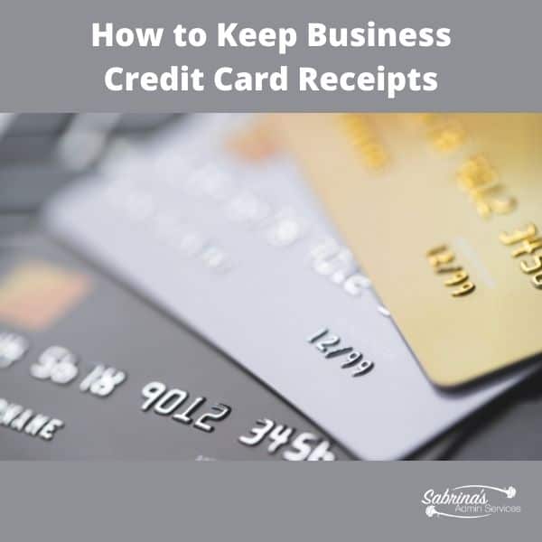 How to Keep Credit Card Receipts Organized - square image
