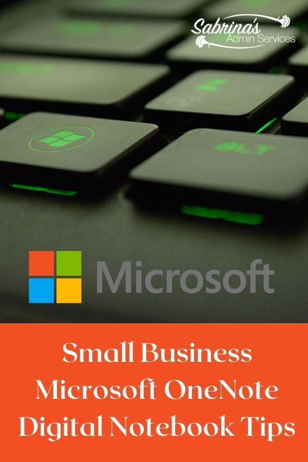 Small Business Microsoft OneNote Digital Notebook Tips - featured image