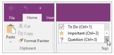 To Do Tag in OneNote