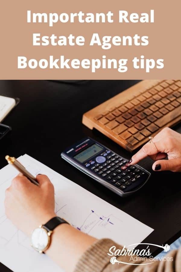 Important Real Estate Agents Bookkeeping Tips - featured image