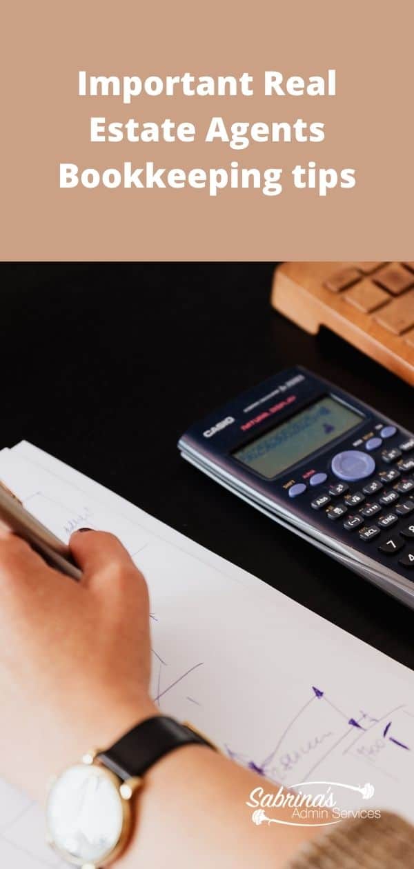 Important Real Estate Bookkeeping Tips Sabrinas Admin Services