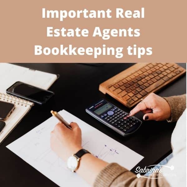 Important Real Estate Agents Bookkeeping Tips - square image