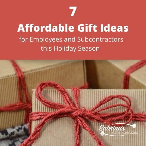 7 Affordable Gift Ideas for Employees and Subcontractors - square image