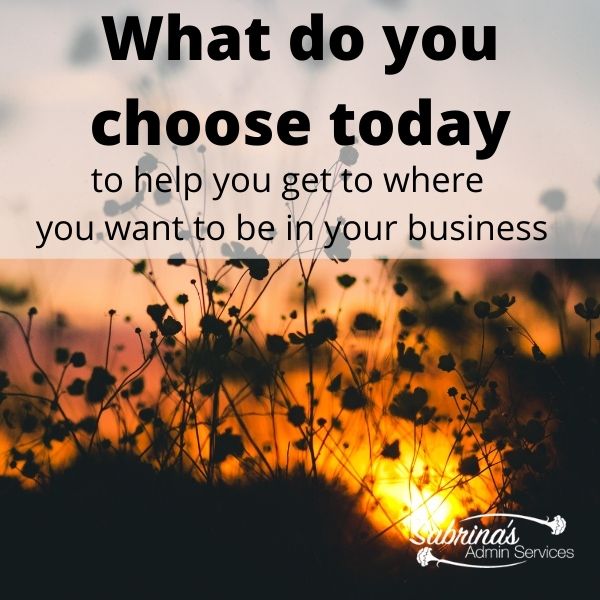 What do you choose today to help you within your business?