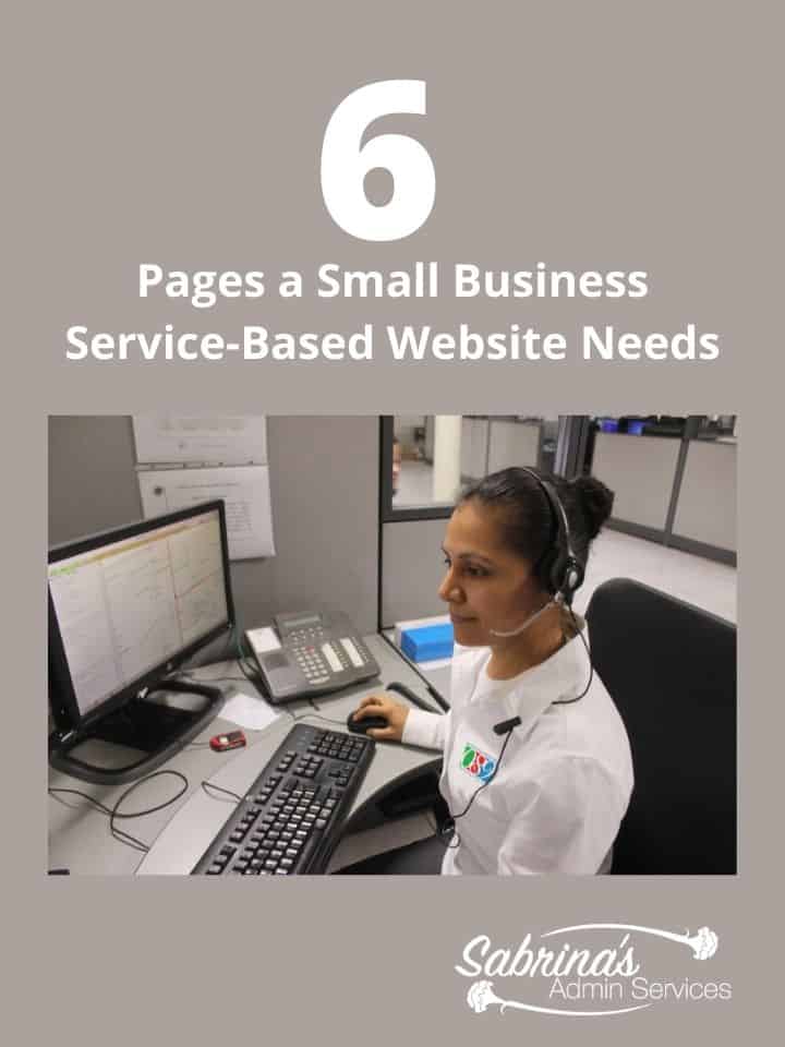 6 Pages a Small Business Service Based Website Needs #website #smallbusinesswebsite