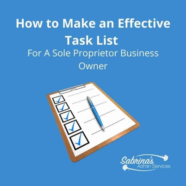 How to Make an Effective Task List for a Solo-proprietor Business Owner square image