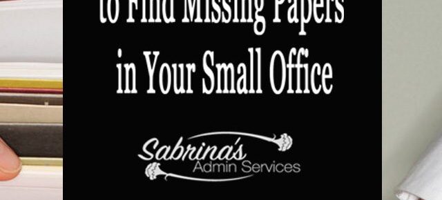 How to Find Your Missing Office Papers in an Office
