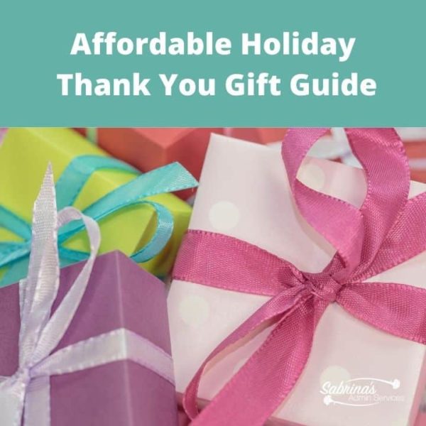 Affordable Holiday Thank You Gift Guide - square image
