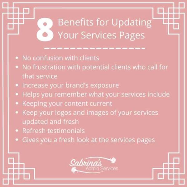 8 benefits for updating your services pages square image