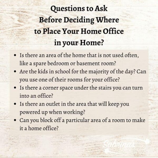 Questions to Ask Before Deciding on a Place for a Home Office - questions image