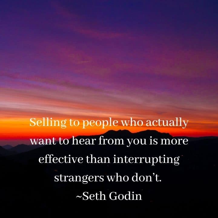 Seth Godin selling quote
