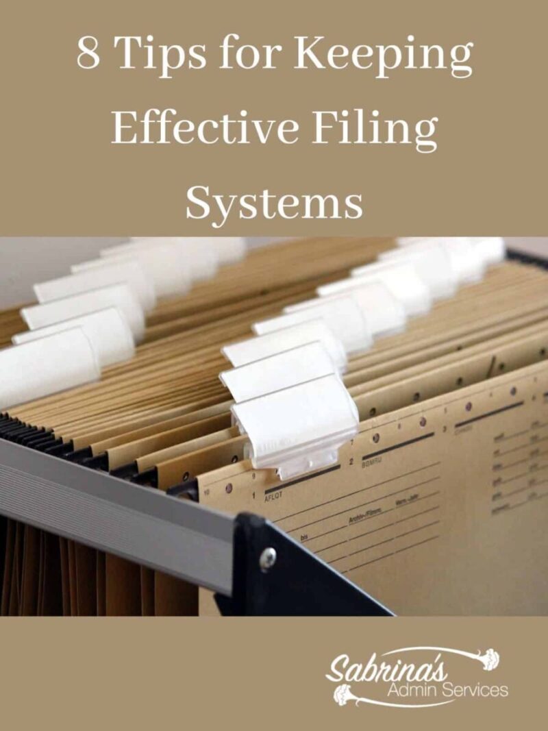 horizontal filing system