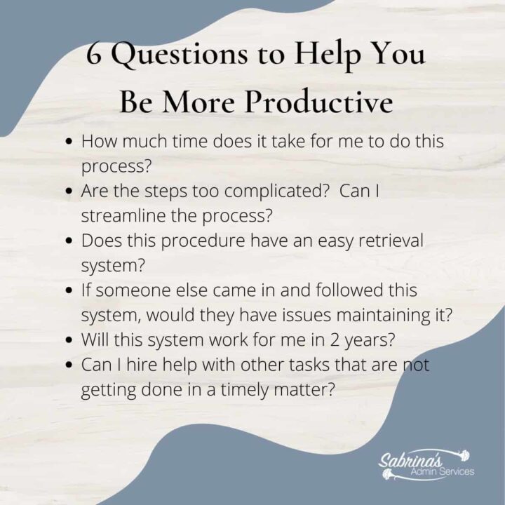 6 Questions to Ask to Help You Be More Productive in Your Office - Square image