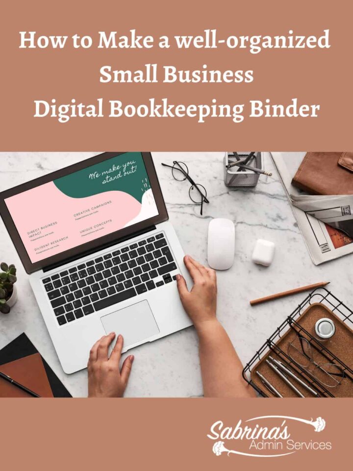 How to Make a well organized Digital Bookkeeping Binder - featured image