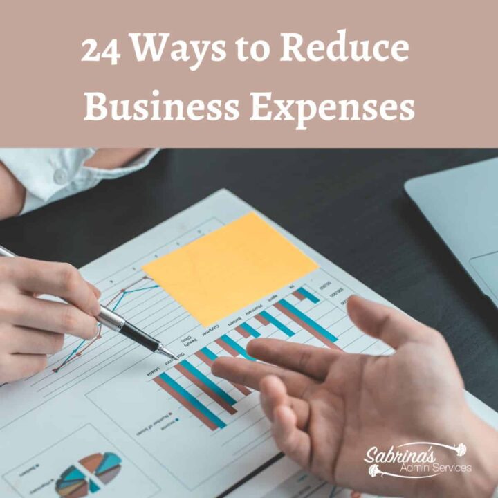 24 Ways to reduce business expenses - square image