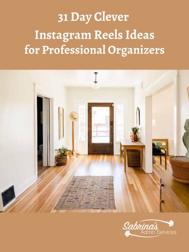 Instagram Reels Ideas for Professional Organizer featured image