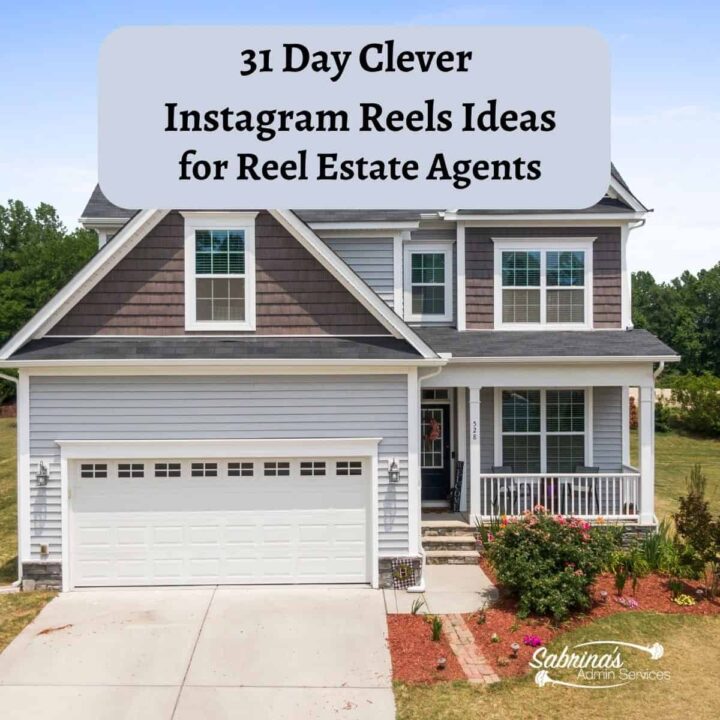 31 Day Clever Instagram Reels Ideas for Real Estate Agents - square image